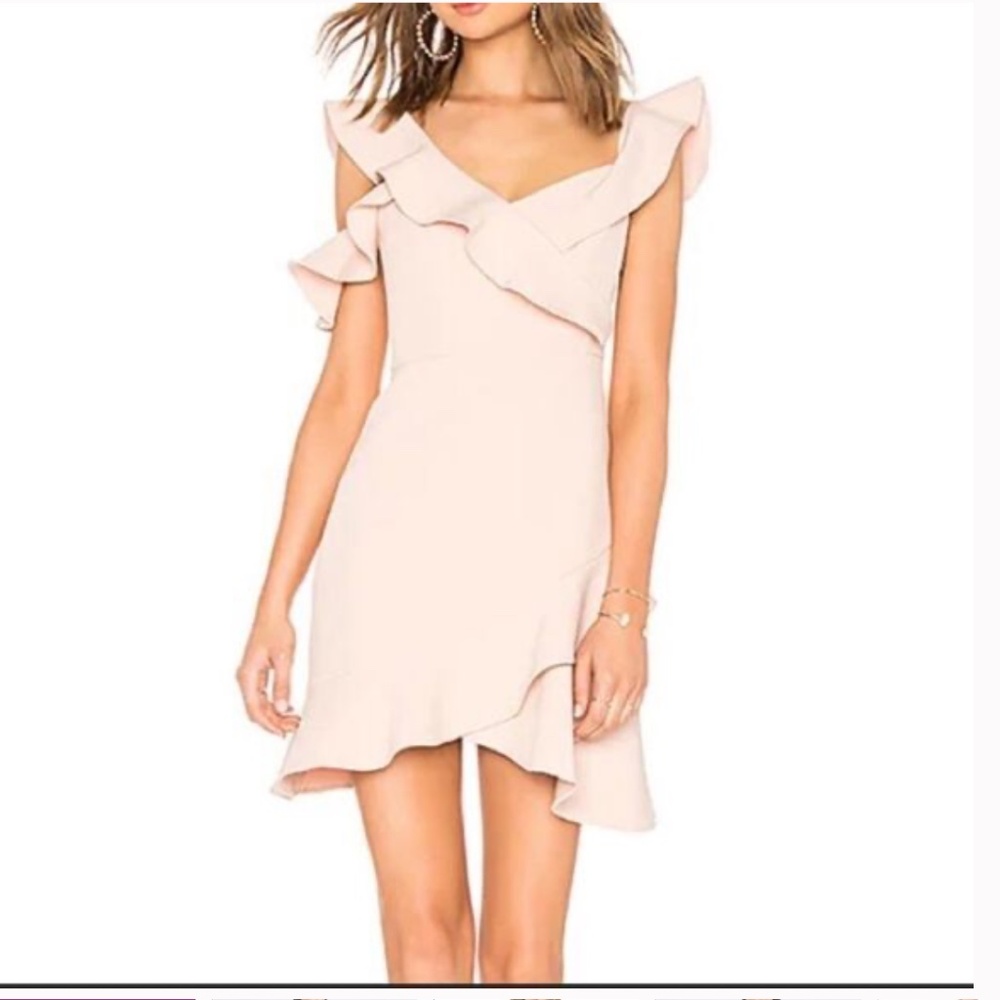 NWT BCBG Max Azria Asymetrical Ruffle Dress